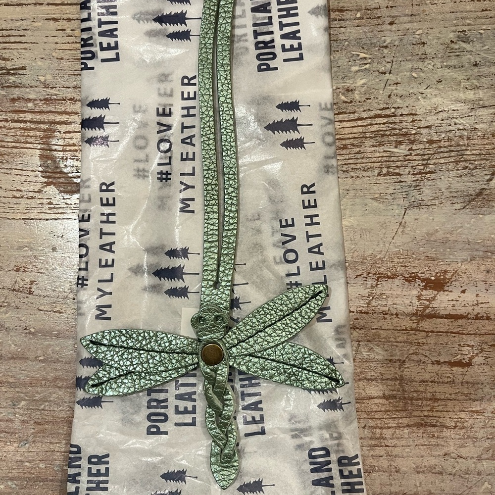 Portland Leather Green Dragonfly Accessory